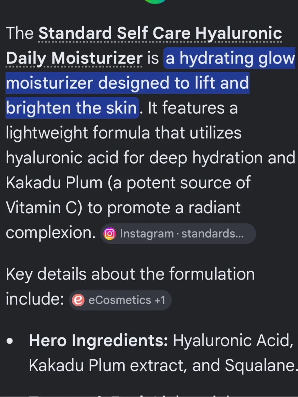 STANDARD² Self-Care Hyaluronic Daily Moisturizer